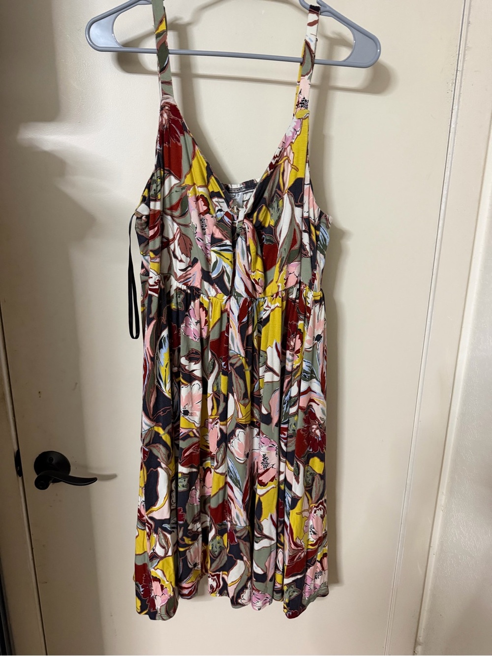 torrid Floral Spaghetti Strap Mini Dress - Pink, Yellow, Red, Green